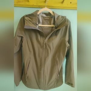 Mountain Hard Wear Olive Green Hooded Rain Jacket